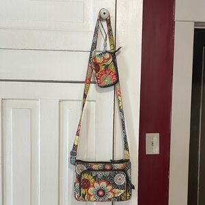 Floral Patterned Crossbody Bag